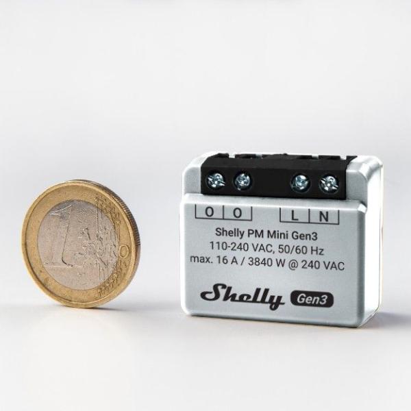Shelly Plus PM Mini Gen3 – WLAN & Bluetooth Schaltaktor Unterputz 16A Smart Home
